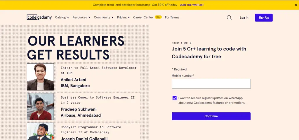 codecademy | blogs by blorence